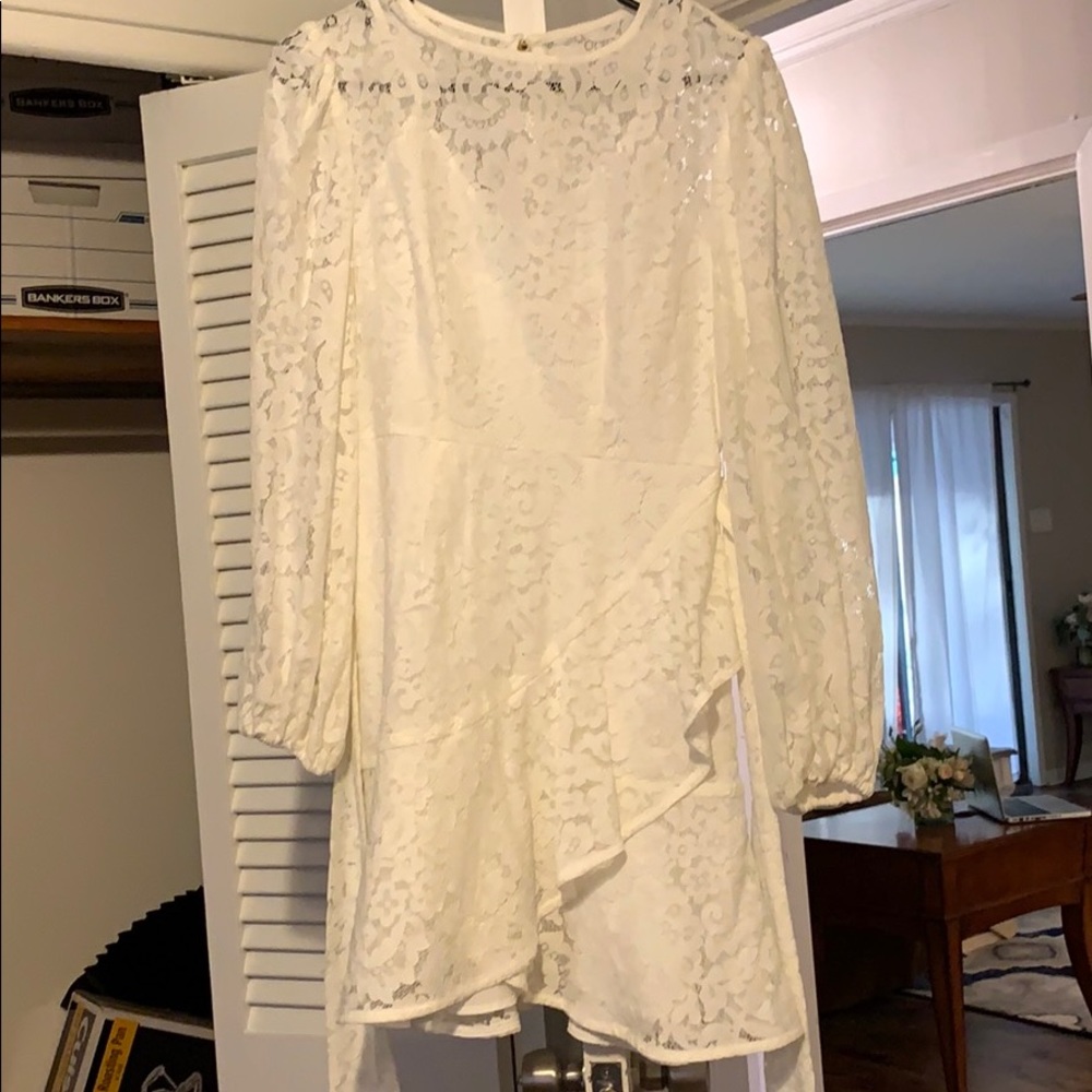 White lace dress